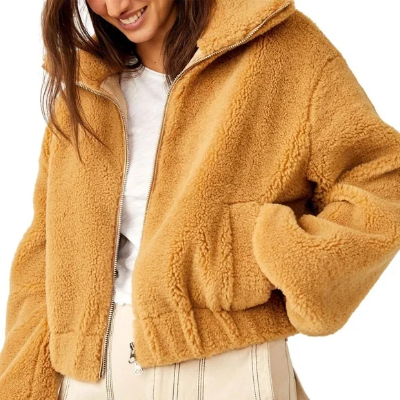 Free People Get Cozy Oversized Teddy Jacket - Picture 3 of 7